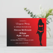 Invitation Fête de lingerie (Debout devant)