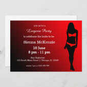 Invitation Fête de lingerie (Devant / Derrière)