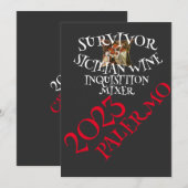 Invitation Fête de l'Inquisition espagnole Dîner vin TShirt 2 (Devant / Derrière)