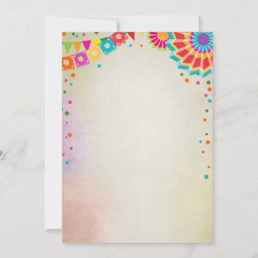 Invitation Fête de l'Intérêt mexicain Cactus (Dos)