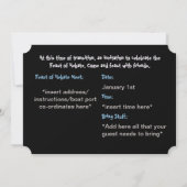 Invitation Fête de l'invitation de Hekate à une réunion païen (Dos)