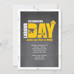 Invitation Fête de l'Invitation de la Fête du Travail