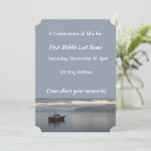 Invitation Fête de l'Invitation de la vie Pêcheur de bateau d (Debout devant)