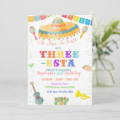 Invitation Fête de l'Invitation de trois ans 3e anniversaire (Debout devant)