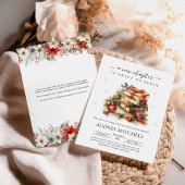 Invitation Fête de livre de Noël pour bébé