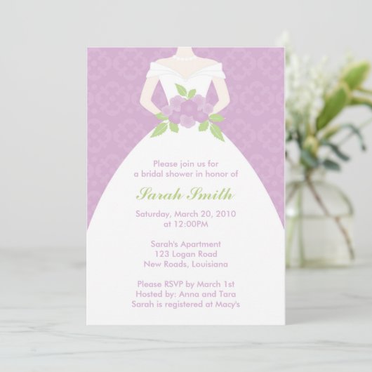 Invitation Fête de l'mariée (Debout devant)