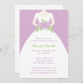 Invitation Fête de l'mariée (Devant / Derrière)