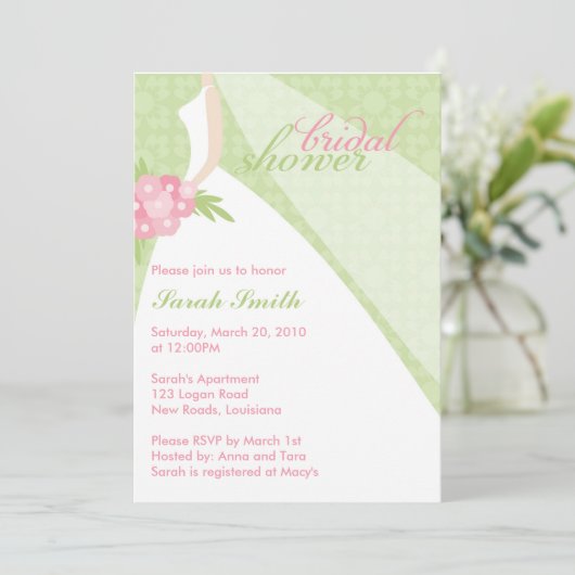 Invitation Fête de l'mariée (Debout devant)