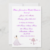 Invitation Fête de l'mariée (Dos)