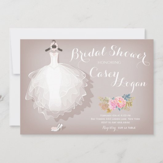 Invitation Fête de l'mariée (Devant)