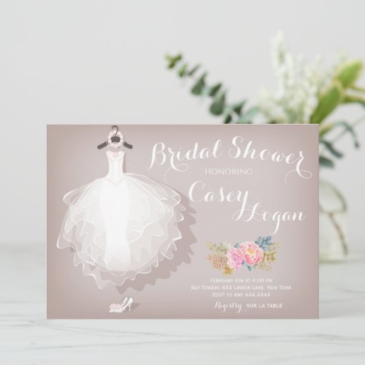 Invitation Fête de l'mariée (Debout devant)