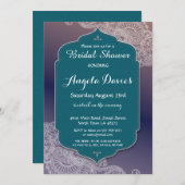 Invitation Fête de l'mariée à bijoux de style henné Invitatio (Devant / Derrière)