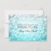 Invitation Fête de l'mariée Advice Beach Ombre Parties scinti (Devant)