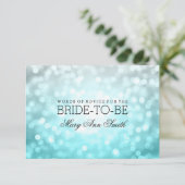 Invitation Fête de l'mariée Advice Beach Ombre Parties scinti (Debout devant)