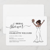 Invitation Fête de l'mariée Avatar personnalisable| Cheveux (Devant / Derrière)