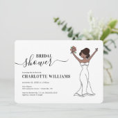 Invitation Fête de l'mariée Avatar personnalisable| Cheveux (Debout devant)