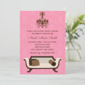 Invitation Fête de l'mariée chic (Debout devant)