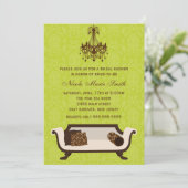 Invitation Fête de l'mariée chic (Debout devant)