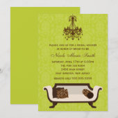 Invitation Fête de l'mariée chic (Devant / Derrière)