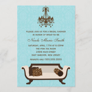 Invitation Fête de l'mariée chic