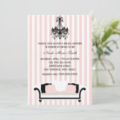 Invitation Fête de l'mariée chic (Debout devant)