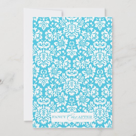 Invitation Fête de l'mariée chic (Dos)