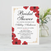 Invitation Fête de l'mariée chinoise en fleurs de cerisiers r (Debout devant)