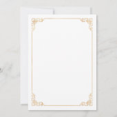 Invitation Fête de l'mariée chinoise en fleurs de cerisiers r (Dos)