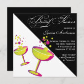 Invitation Fête de l'mariée Cocktails (Devant / Derrière)