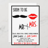 Invitation Fête de l'mariée Couples (Devant / Derrière)