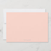 Invitation Fête de l'mariée - Couronne de fleurs I (Dos)