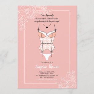 Invitation Fête de l'mariée Dainty Lingerie