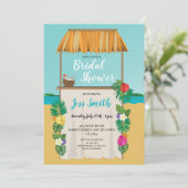 Invitation Fête de l'mariée d'Aloha Beach Mariage Océan (Debout devant)