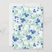 Invitation Fête de l'mariée de Bérry Rusry au milieu de l'été (Dos)