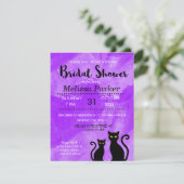 Invitation Fête de l'mariée de Black Cats Witchween (Debout devant)