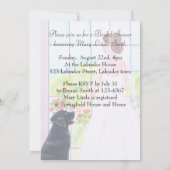 Invitation Fête de l'mariée de Black Labrador (Dos)