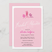 Invitation Fête de l'mariée de bonbons (Devant / Derrière)