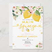 Invitation Fête de l'mariée de citron et de citron (Devant)