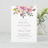 Invitation Fête de l'mariée DE COULEUR ÉDITABLE (Debout devant)