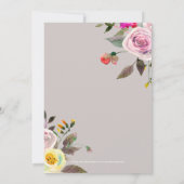 Invitation Fête de l'mariée DE COULEUR ÉDITABLE (Dos)