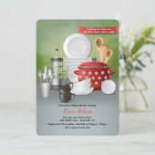 Invitation Fête de l'mariée de cuisine (Debout devant)