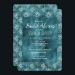 Invitation Fête de l'mariée de Glam Peacock Turquoise<br><div class="desc">Turquoise Glitzy Glam Peacock Feathers Bridal invitations de douche</div>