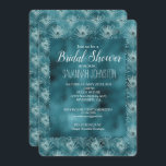 Invitation Fête de l'mariée de Glam Peacock Turquoise<br><div class="desc">Turquoise Glitzy Glam Peacock Feathers Bridal invitations de douche</div>