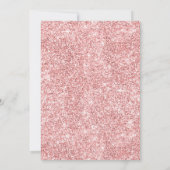 Invitation Fête de l'mariée de Glam Rose Gold Sparkle Parties (Dos)