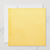 Invitation Fête de l'mariée de jonquille de printemps jaune (Dos)