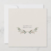 Invitation Fête de l'mariée de la couronne d'olives à l'anémo (Dos)