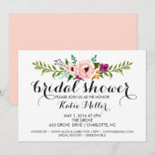 Invitation Fête de l'mariée de la couronne II (Devant / Derrière)