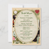 Invitation Fête de l'mariée de la Fête du Thé de Mad Hatter (Dos)