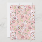 Invitation Fête de l'mariée de la mariée Glam (Dos)