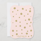 Invitation Fête de l'mariée de la Saint-Sylvestre de l'anse D (Dos)